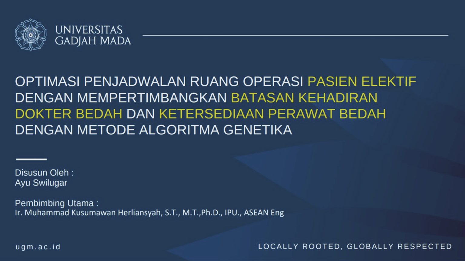 Ruang Machine Learning Penelitian Ayu Optimalkan Penjadwalan Ruang Operasi dengan Machine ...